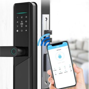 Smart Fingerprint Door Lock | Tuya App | Bluetooth, NFC, Password & Key Access – Home & Office Smart Security