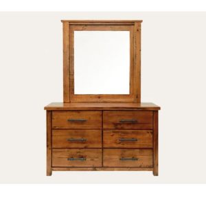 Leon Solid  Wood Dresser / Dresser with Mirror/Mirror only