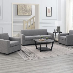 Luxury Breathable Fabric Sofa Set – Single Seater (W820xD850xH800mm) & 3 Seater Couch (W1950xD850xH800mm) | Washable Covers, Plush Cushions, Modern Design