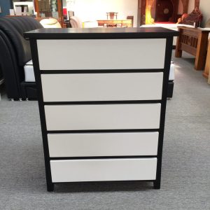 Timeless Elegance Perry Tallboy in Black and White